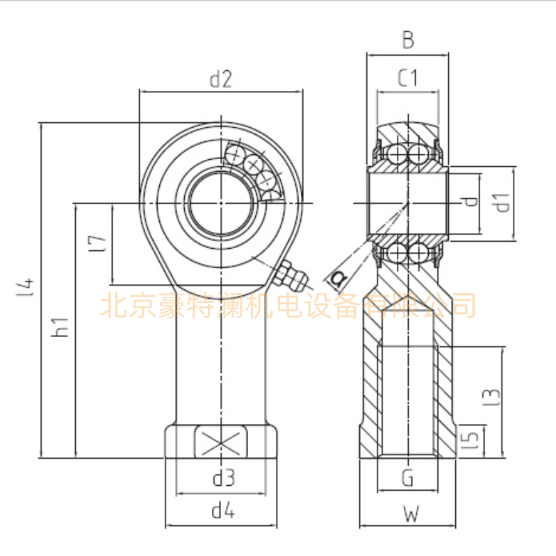 BRF12-00-501 BRF12-00-502德國durbal桿端關節軸承尺寸參數
